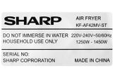Nồi chiên không dầu Sharp KF-AF42MV-ST 4.2 lít