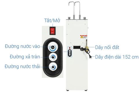Máy lọc nước RO nóng nguội lạnh Sunhouse UltraPURE SHA76210KL 10 lõi