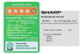 Tủ lạnh Sharp Inverter 360 lít SJ-XP382AE-DS