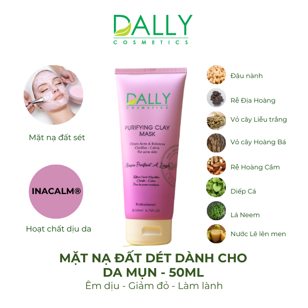  D127 Mặt nạ đất sét dành cho da mụn - PURIFYING CLAY MASK 200ml 