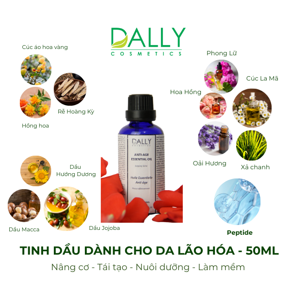  D411-ANTI-AGE ESSENTIAL OIL-50ml Tinh dầu dành cho da lão hóa 