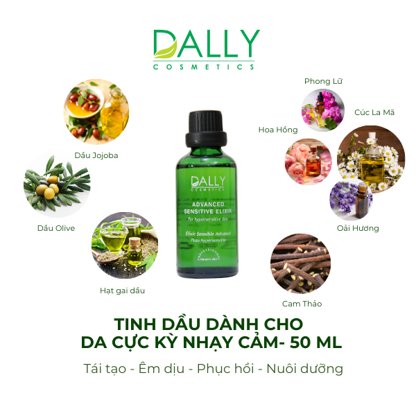  D124 Tinh dầu dành cho da cực kỳ nhạy cảm - ADVANCED SENSITIVE ELIXIR 50ml 