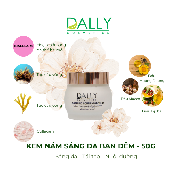  D122 LIGHTENING NOURISHING CREAM-50g Kem sáng da dành cho da nám (Ban đêm) 