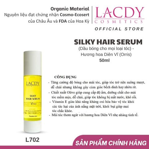  Dầu bóng SILKY HAIR SERUM cho mọi loại tóc Hương Orris (50ML)- L702 