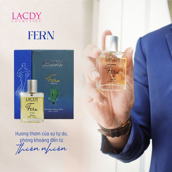  Nước hoa nam FERN hương dương xỉ tươi mát (30ml) - Lacdy [Chính Hãng] 