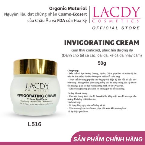  Kem phục hồi da dành cho tất cả các loại da kể cả da nhạy cảm INVIGORATING CREAM (50g)-L516 