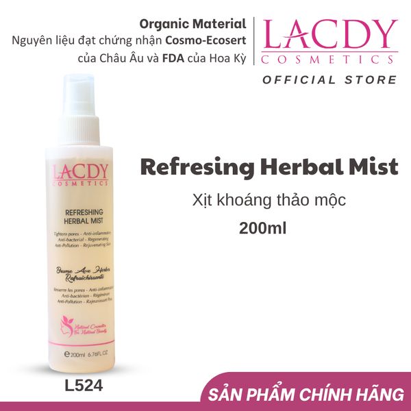  Xịt khoáng thảo mộc REFRESHING HERBAL MIST (200ml) - L524 