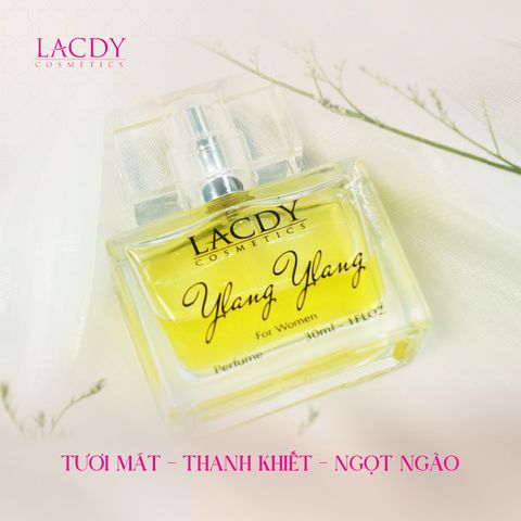  Nước hoa nữ YLANG YLANG hương hoa ngọc lan tây cao cấp (30ml) - Lacdy [Chính Hãng] 