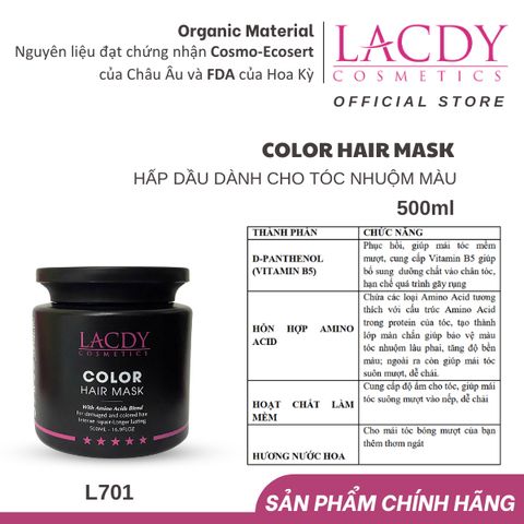  Hấp dầu màu COLOR HAIR MASK (500ml)-L701 