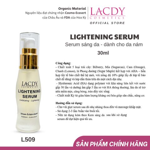  Serum sáng da dành cho da nám LIGHTENING SERUM 30ml -L509 