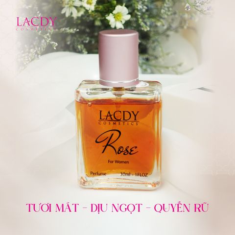  Nước hoa nữ ROSE hương hoa hồng cao cấp (30ml) - Lacdy [Chính Hãng] 