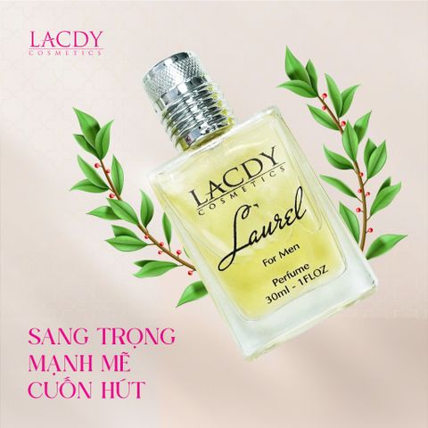  Nước hoa nam LAUREL hương nguyệt quế cuốn hút (30ml) - Lacdy [Chính Hãng] 