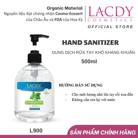  HAND SANITIZER - Dung dịch rửa tay khô kháng khuẩn (500ml) - L900 