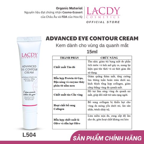  Kem dành cho vùng mắt ADVANCED EYE CONTOUR CREAM (15ml) - L504 