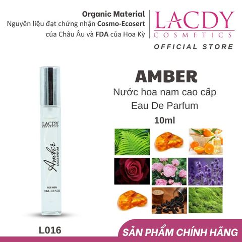  Nước hoa nam hương Hổ Phách AMBER (10ml) - L016 