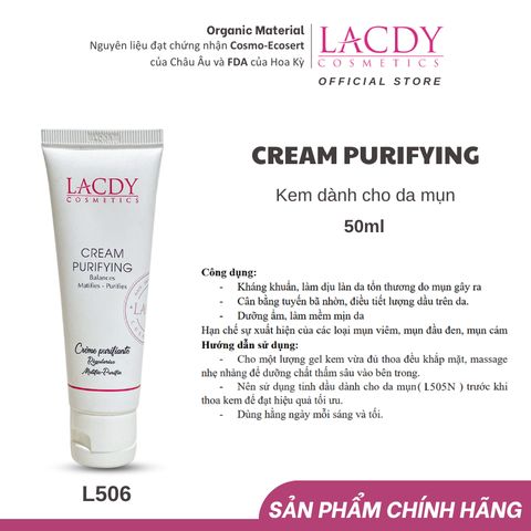  Kem dành cho da mụn PURIFYING CREAM (50ml) -L506 