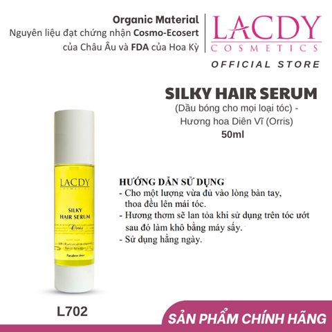  Dầu bóng SILKY HAIR SERUM cho mọi loại tóc Hương Orris (50ML)- L702 