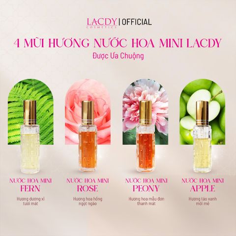  Nước hoa nam APPLE hương táo xanh hiện đại (10ml) - Lacdy [Chính Hãng] 