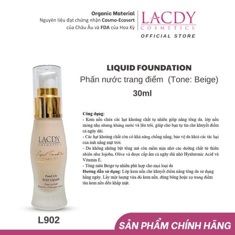  Kem nền dạng lỏng LIQUID FOUNDATION (30ml) - L902 