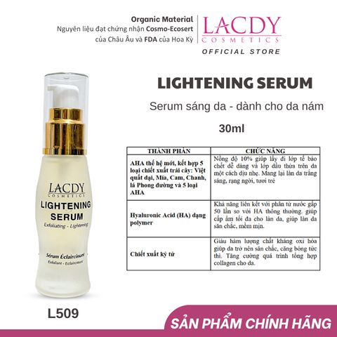  Serum sáng da dành cho da nám LIGHTENING SERUM 30ml -L509 