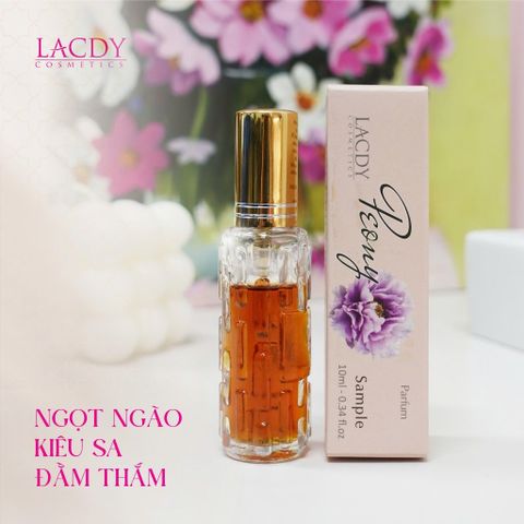 Nước hoa mini PEONY hương hoa mẫu đơn ngọt ngào (10ml) - Lacdy [Chính Hãng] 