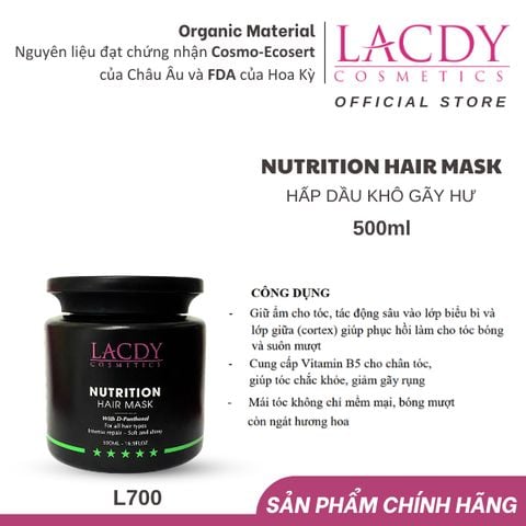  Hấp dầu khô gãy hư NUTRITION HAIR MASK (500ml)-L700 