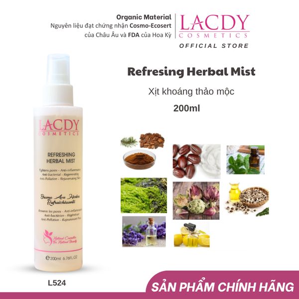  Xịt khoáng thảo mộc REFRESHING HERBAL MIST (200ml) - L524 