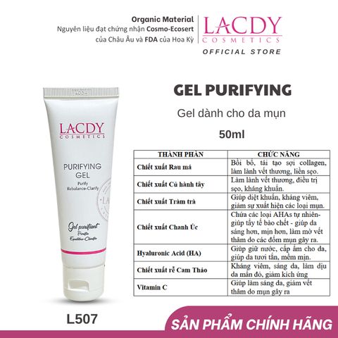  Gel dành cho da mụn PURIFYING GEL LACDY (50ml)- L507 