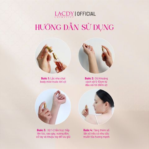  Nước hoa mini ROSE hương hoa hồng cao cấp (10ml) - Lacdy [Chính Hãng] 