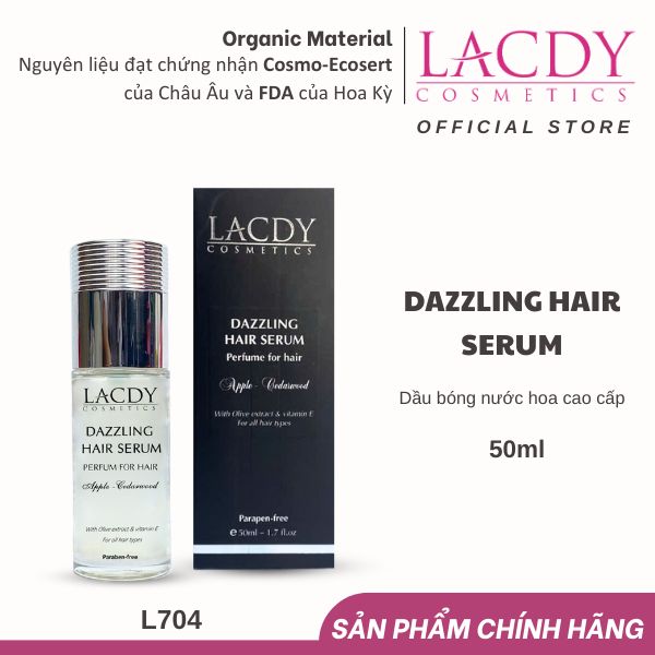  Dầu bóng nước hoa DAZZLING HAIR SERUM Hương Apple Cedarwood (50ML)-L704 