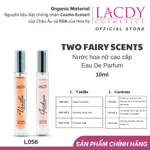  Bộ kit nước hoa nữ hương Vani và Dành Dành 2 FAIRY SCENTS L056 (10ml x 10ml) - L056 