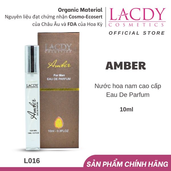  Nước hoa nam hương Hổ Phách AMBER (10ml) - L016 