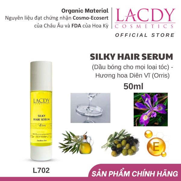  Dầu bóng SILKY HAIR SERUM cho mọi loại tóc Hương Orris (50ML)- L702 