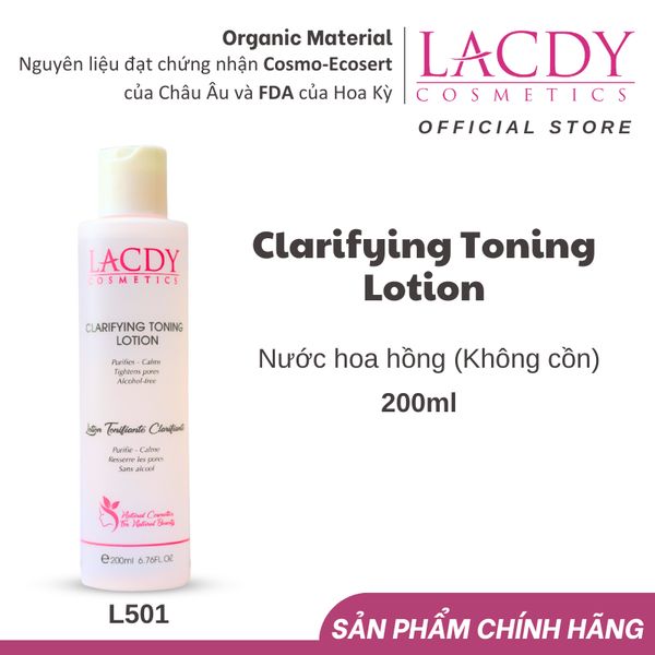  Nước hoa hồng (không cồn) CLARIFYING TONING LOTION (200ml) - L501 