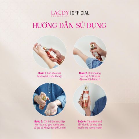  Body Mist SANDALWOOD, xịt thơm nam hương gỗ đàn hương (250ml) - Lacdy [Chính Hãng] 