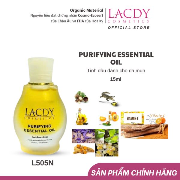  Tinh dầu dành cho da mụn PURIFYING ESSENTIAL OIL (15ml) -L505N 