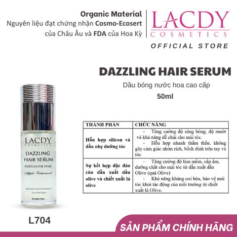  Dầu bóng nước hoa DAZZLING HAIR SERUM Hương Apple Cedarwood (50ML)-L704 