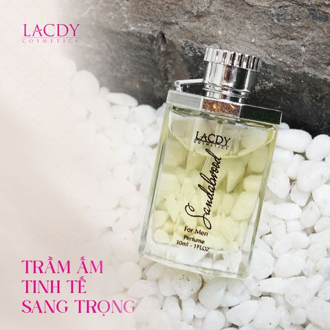  Nước hoa nam SANDALWOOD hương gỗ đàn hương (30ml) - Lacdy [Chính Hãng] 