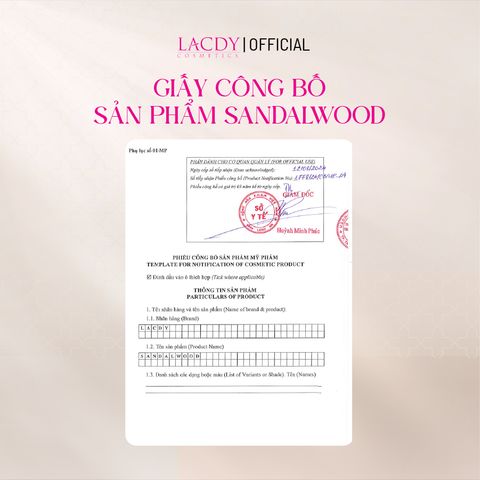  Nước hoa nam SANDALWOOD hương gỗ đàn hương (30ml) - Lacdy [Chính Hãng] 