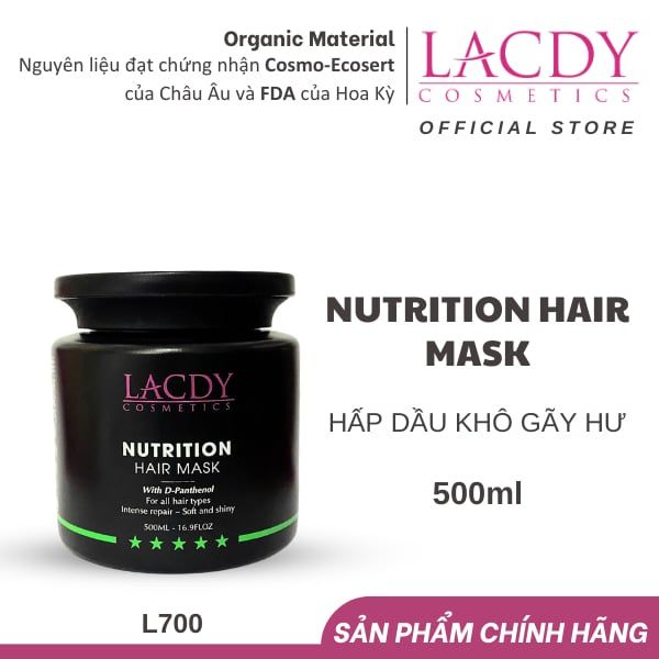  Hấp dầu khô gãy hư NUTRITION HAIR MASK (500ml)-L700 