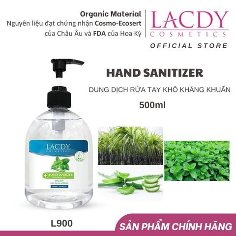 HAND SANITIZER - Dung dịch rửa tay khô kháng khuẩn (500ml) - L900 