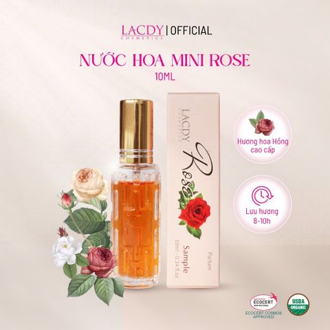  Nước hoa mini ROSE hương hoa hồng cao cấp (10ml) - Lacdy [Chính Hãng] 