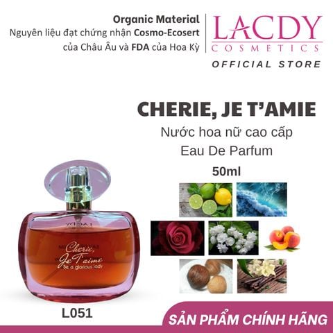  Nước Hoa Nữ Chérie,Je T'Aime (50ml) - L051 