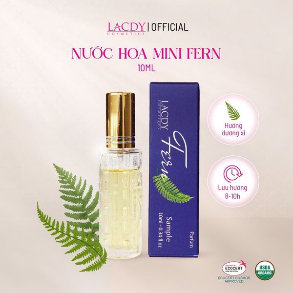  Nước hoa mini FERN hương dương xỉ tươi mát (10ml) - Lacdy [Chính Hãng] 