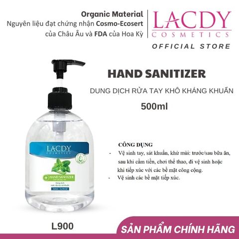  HAND SANITIZER - Dung dịch rửa tay khô kháng khuẩn (500ml) - L900 