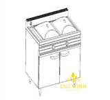  BẾP HẤP BÁNH CUỐN ĐÔI DÙNG GAS KOLITON - RRS-2E 