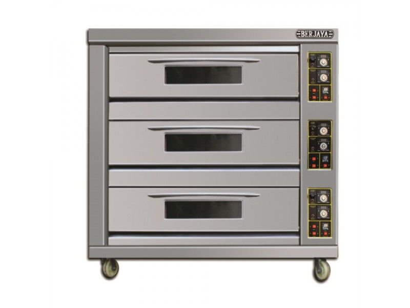  LÒ NƯỚNG GAS 3 TẦNG, 6 KHAY BERJAYA - BJY-G180-3BD 