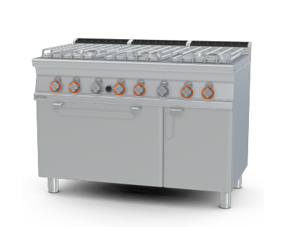  BẾP ÂU 6 HỌNG GAS, LÒ NƯỚNG GAS LOTUS - CF6-712GPV 