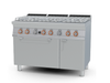 BẾP ÂU 6 HỌNG GAS, LÒ NƯỚNG GAS LOTUS - CF6-712GPV