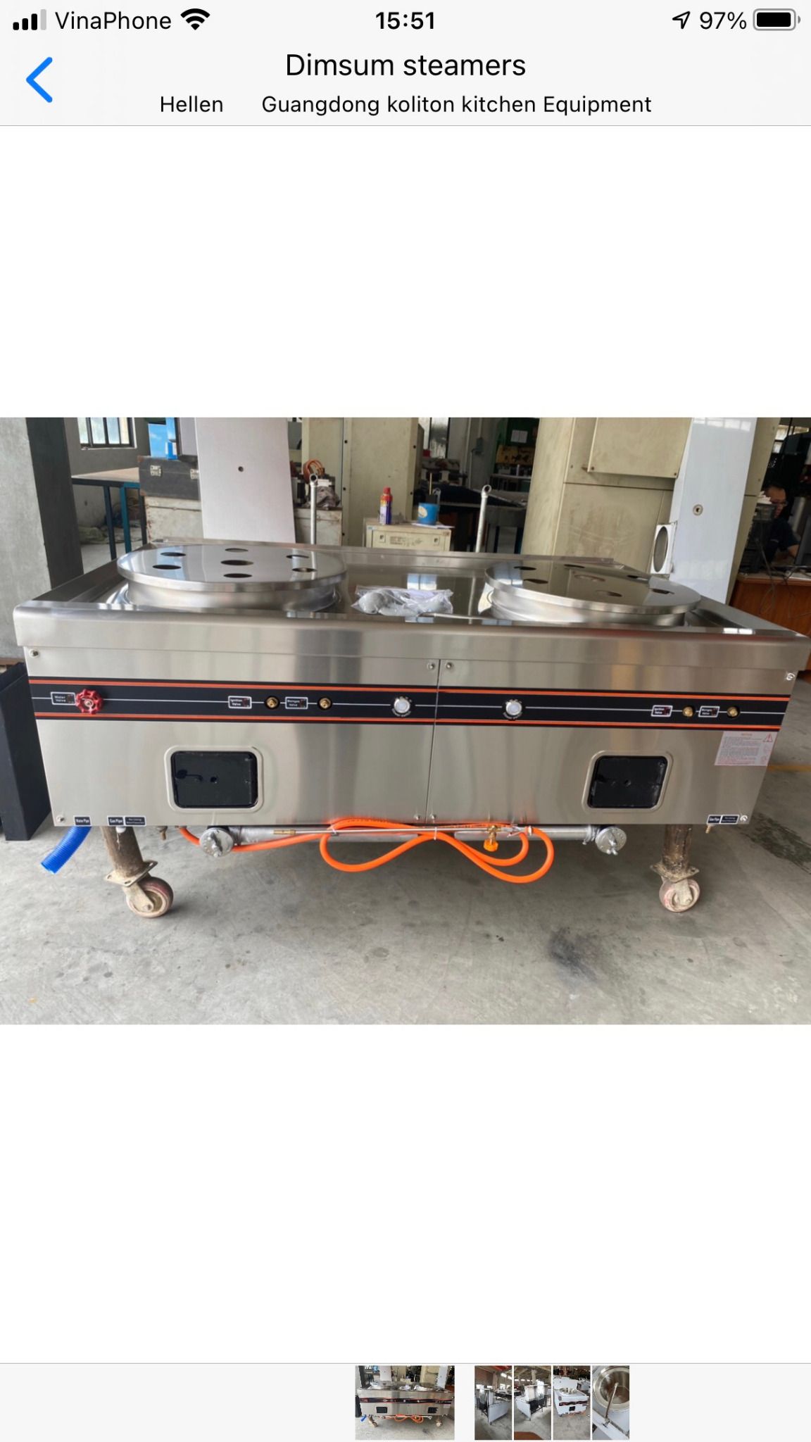  BẾP HẤP DIMSUM ĐÔI DÙNG GAS KOLITON - GCS-2E 